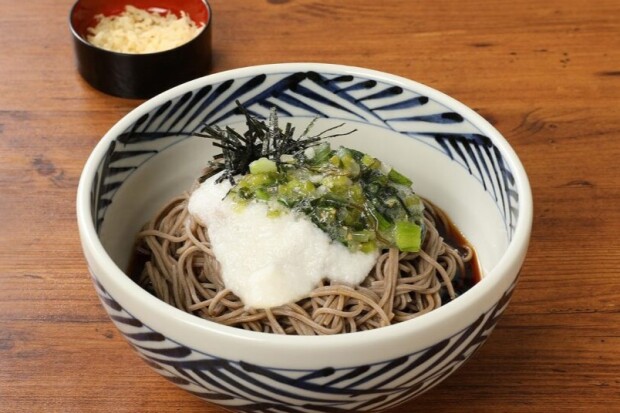 野沢菜わさびとろろそば