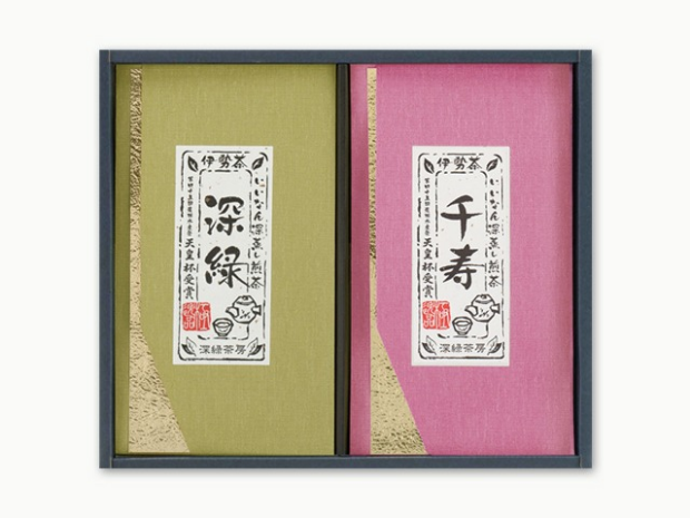 贈物に「伊勢茶福紗２本セット」