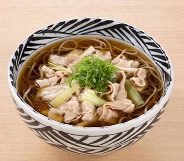秋のおすすめメニュー「豚肉そば 柚子こしょう風味」