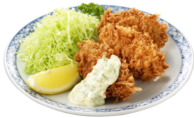 大人気　大粒カキフライ登場